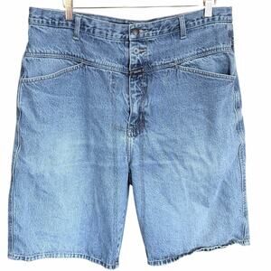 Vintage 90s Marithe Francois Girbaud denim long shorts mens 100% cotton 38 jorts